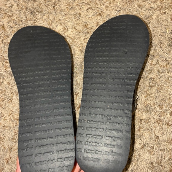 Yellow Box Black and Silver Women's Sandals - Picture 5 of 6